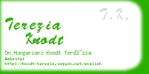 terezia knodt business card